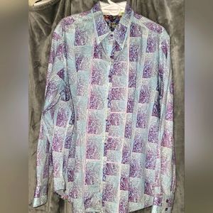 ⏹️⏹️⏹️NWOT Men's Vintage Robert Graham Shirt; Size: 2XL⏹️⏹️⏹️
